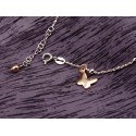 Cavigliera in argento con farfalla