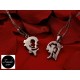 Ciondolo CUORE Amore che si divide con catenine. San Valentino. Regalo. Amiche.