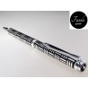 Penna BIRO con sfondo laccato nero. Idea regalo uomo-donna. Fasolo Gioielli Torino. Vendita on line