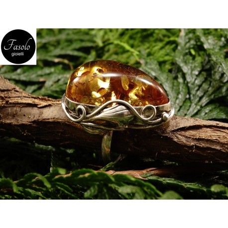 Anello Ambra. Fasolo Gioielli - Torino -