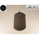Piastrina Militare Fibra Fine - Ciondolo in Carbonio - Fasolo Gioielli Torino