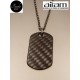 Collana con Piastrina Militare. Airam carbonio. Fasolo Gioielli - Torino -