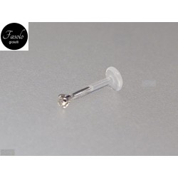 Piercing da LABBRO con zircone