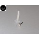 Piercing da LABBRO in oro bianco con zircone. Fasolo Gioielli Torino