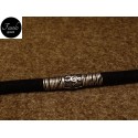 Bracciale in camoscio nero