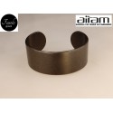 Bracciale in carbonio - altezza 2,5 cm. - Silk