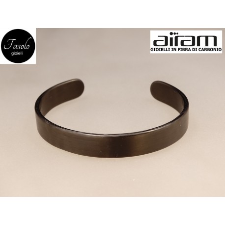 Bracciale in carbonio - altezza 1 cm. - Silk - Fasolo Gioielli Torino
