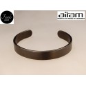 Bracciale in carbonio - altezza 1 cm. - Silk