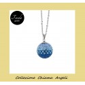 Collana Chiama Angeli strass sfumature blu