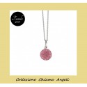Collana Chiama Angeli strass rosa
