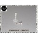 Piercing da LABBRO in oro bianco con zircone. Fasolo Gioielli Torino