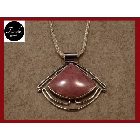 Collana ciondolo AGATA ROSA