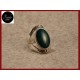 Anello MALACHITE e MADREPERLA NERA