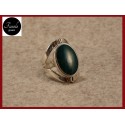 Anello MALACHITE e MADREPERLA NERA