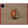 Anello CORNIOLA e MADREPERLA BIANCA