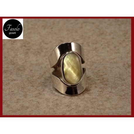 Anello MADREPERLA GIALLA