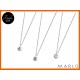 Collana con lettera smaltata