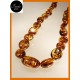 Collana Ambra Ovali 