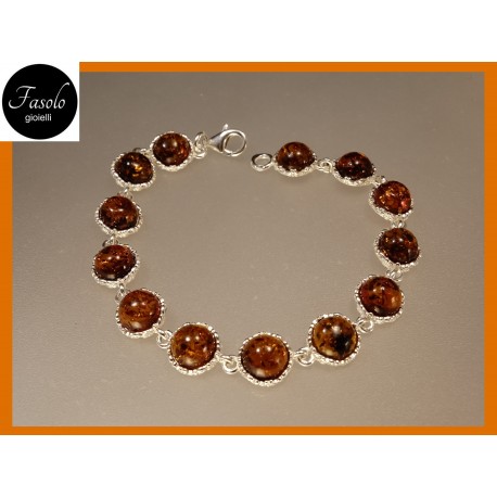 Bracciale Ambra e Argento
