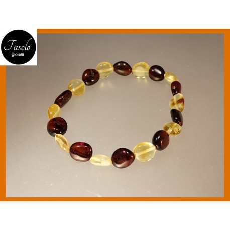 Bracciale Ambra Ovali 2 Colori