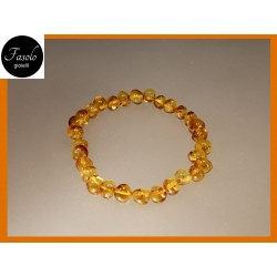 Bracciale Ambra Gialla Elastico