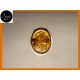 Anello Ambra gambo doppio