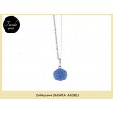 Collana Chiama Angeli strass azzurri