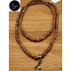 Collana sfere legno
