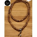 Collana sfere legno