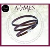 AMEN - Bracciale Padre Nostro pelle marrone - Fasolo Gioielli Torino