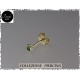 Piercing MONO ORECCHINO oro giallo con zircone verde - Fasolo Gioielli Torino