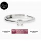Solitario Argento con Diamante - MABINA - Fasolo Gioielli Torino