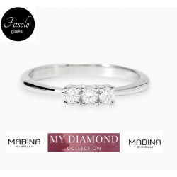 Trilogy  Diamanti lab-grown argento Mabina