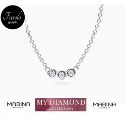Collane argento trilogy con diamanti Fasolo Gioielli Torino