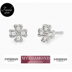 Orecchini QUADRIFOGLIO con Diamanti Fasolo Gioielli Torino